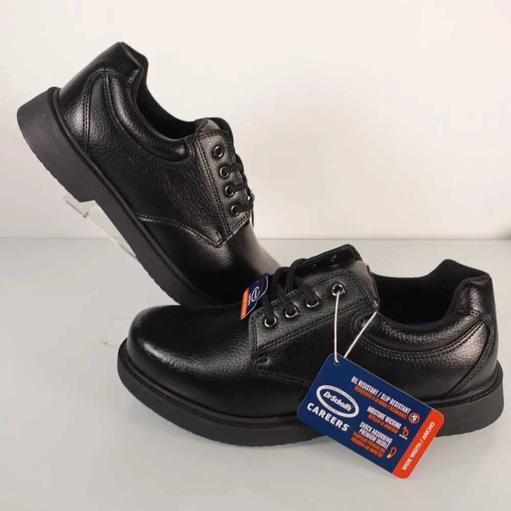 Dr Scholls Careers Dave Slip Oil Resistant Black Work Shoes Mens Size 10.5 Wide